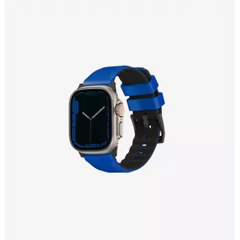 Sportovní řemínek UNIQ Linus Airosoft silikon pro Apple Watch Series 1/2/3/4/5/6/7/8/9/SE/SE2/SE3/Ultra/Ultra 2/Ultra 3 42/44/45/49 mm, Racing Blue