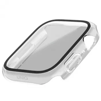 Ochranné pouzdro UNIQ Nautic pro Apple Watch Series 7/8/9 45 mm, čirá/transparentní