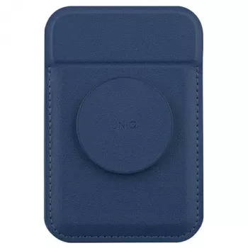 Magnetický peněženkový stojánek UNIQ Flixa pro MagSafe iPhone série 12-15, Navy Blue