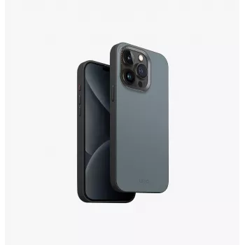 Pouzdro UNIQ Lyden DS s MagClick nabíjením pro iPhone 15 Pro Max 6,7 inch Charcoal Grey-Black