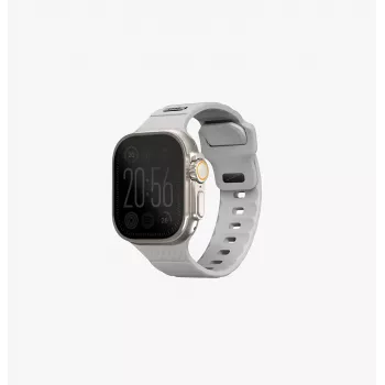 Řemínek UNIQ Stride pro Apple Watch 42/44/45/49 mm FKM guma křídově šedá