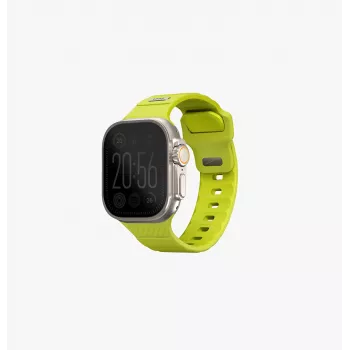Řemínek UNIQ Stride pro Apple Watch Series 1/2/3/4/5/6/7/8/9/SE/SE2/SE3/Ultra/Ultra 2/Ultra 3 42/44/45/49 mm FKM guma limetkově zelená