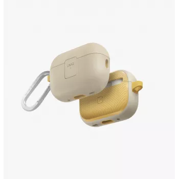 Pouzdro UNIQ Clyde Lock pro AirPods Pro 2 (2022/2023) - ivory/kanárkově žlutá
