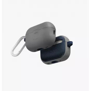 Pouzdro UNIQ Clyde Lock pro AirPods Pro 2 (2022/2023) - křídově šedá/mořská modrá