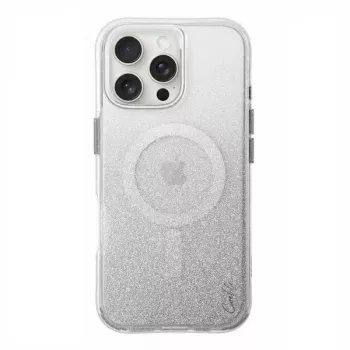 Pouzdro UNIQ Coehl Lumino pro iPhone 16 Pro Max 6,9 inch s magnetickým nabíjením, jiskřivě stříbrná