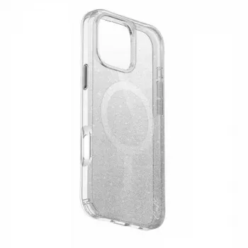 Pouzdro UNIQ Coehl Lumino pro iPhone 16 Pro Max 6,9 inch s magnetickým nabíjením, jiskřivě stříbrná