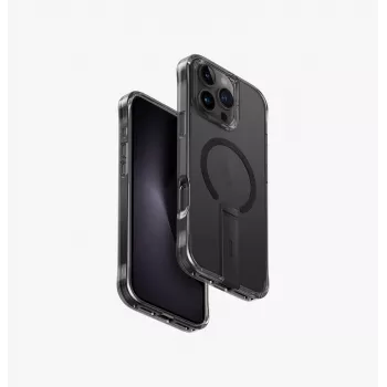 Pouzdro UNIQ Eleva se stojanem Vertica pro iPhone 16 Pro Max 6,9 inch Carbon Black