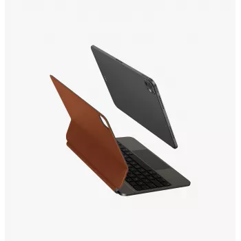 Magnetické chytré pouzdro s klávesnicí UNIQ Venno Pro pro iPad Pro 11 M4 2024 / M5 2025, černé