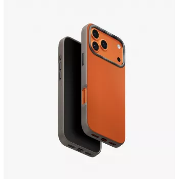 UNIQ Lyden DS pouzdro pro iPhone 17 Pro Max MagClick Charging oranžové/šedé