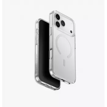 UNIQ Clario pouzdro pro iPhone 17 Pro Max, MagClick Charging, průhledné