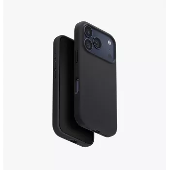 UNIQ Lino pouzdro pro iPhone 17 Pro, MagClick Charging, šedé