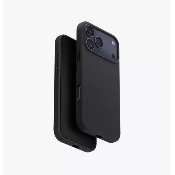 UNIQ Lino pouzdro pro iPhone 17 Pro Max, MagClick Charging, šedé