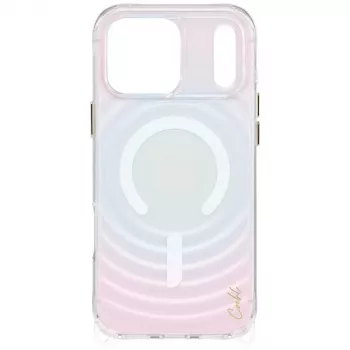 UNIQ Coehl Vela pouzdro s magnetickým nabíjením pro Apple iPhone 17 Pro Max, opálové iridescentní