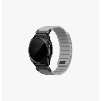 UNIQ Fluo x Smart-Fit řemínek pro Garmin 22mm šedý