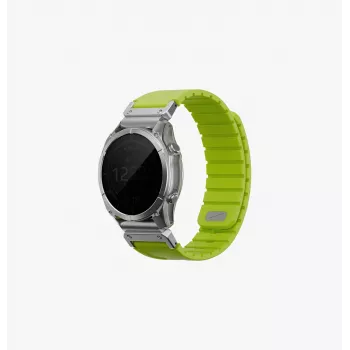 UNIQ Fluo Smart-Fit silikonový řemínek pro Garmin 26mm limetkový