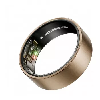 ULTRAHUMAN Ring Air - Smart Ring pro ženy a muže - Wearable pro sledování spánku a fitness - srdeční tep - Smart Ring Raw Titanium velikost 12