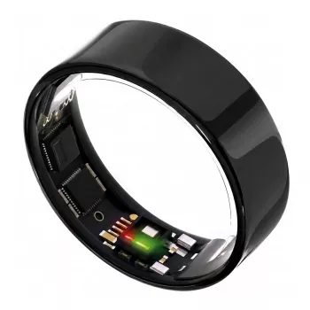 Chytrý prsten ULTRAHUMAN Ring Air – pro dámy a pány – sledování spánku a fitness, nositelné zařízení – tepová frekvence – chytrý prsten Aster Black velikost 10