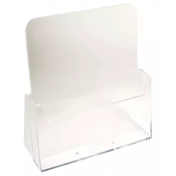Exacompta A4 pultový stojan s 1 přihrádkou, polystyren, transparentní, 85 x 235 x 247 mm (74058D)
