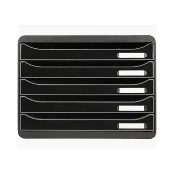 Zásuvkový box Exacompta BIG-BOX PLUS HORIZON DIN A4 na šířku, 355 x 270 x 271 mm, černý (308714D)