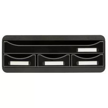Zásuvkový box Exacompta TOOLBOX MINI se 4 zásuvkami, A4, 355 x 270 x 134 mm, černý (319714D)