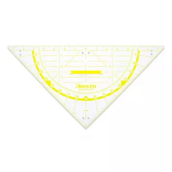 Geometrický trojúhelník ARISTO Geodreieck 2 80 cm transparentní plexisklo