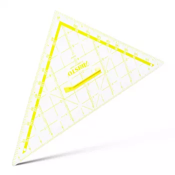 ARISTO školní tabule TZ trojúhelník, 80 cm, s držadlem, transparentní plast (AR1650W)