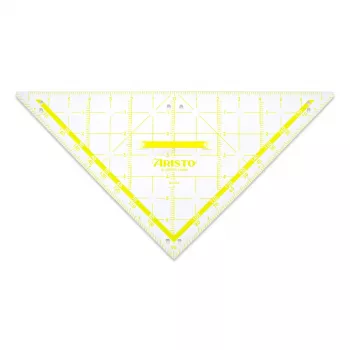 ARISTO školní tabule TZ trojúhelník, 80 cm, s držadlem, transparentní plast (AR1650W)