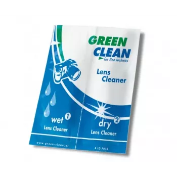 GREEN CLEAN Wet & Dry Cleaning Wipes Set - 10 Packs (20 Wipes) for Screens, LCD, LED, Plasma, TFT, Laptops, Tablets, Smartphones, Monitors - Alcohol-Free, Streak-Free, Anti-Static