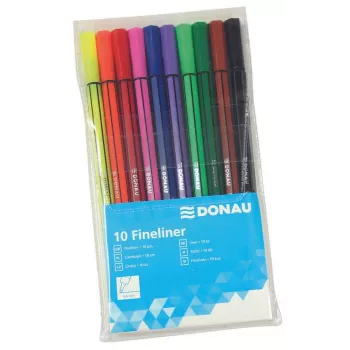Tenký popisovač Donau Elektronik 10 DONAU mix barev 0,4 mm