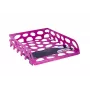 Podnos na dopisy SAX Voronoi růžový DIN C4