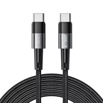 TECH-PROTECT ULTRABOOST USB-C na USB-C kabel PD 100W / 5A 3m šedý