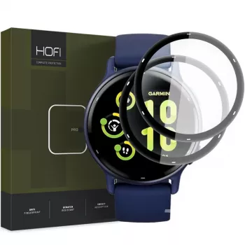 Ochranná fólie na displej HOFI Hybrid Pro+ 2-Pack pro Garmin Vivoactive 5 – Black