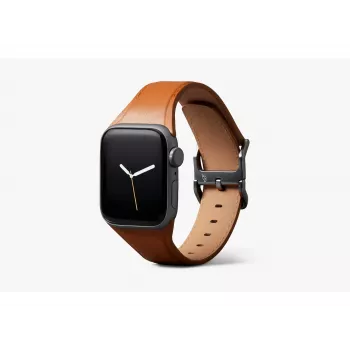 Bellroy kožený řemínek Classic pro Apple Watch, hnědý, 40mm, 41mm, 38mm, 42mm (Series 10/11)