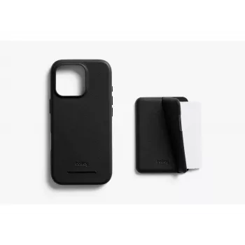 Bellroy kožené pouzdro s magnetickou peněženkou pro iPhone 16 Pro, černé