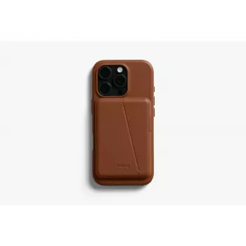 Bellroy kožené pouzdro s magnetickou peněženkou pro iPhone 16 Pro, hnědé