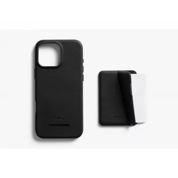 Bellroy kožené pouzdro s magnetickou peněženkou pro iPhone 16 Pro Max, černé