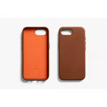 Bellroy kožené pouzdro pro iPhone 16e, hnědé