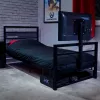 XROCKER gaming jednolůžko černé