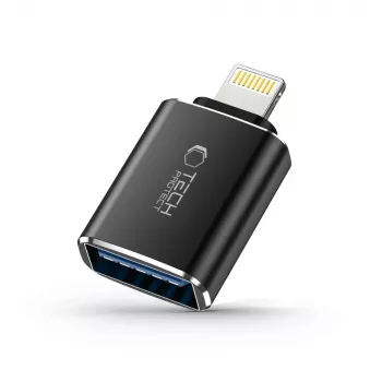 TECH-PROTECT ULTRABOOST adaptér Lightning na USB OTG černý