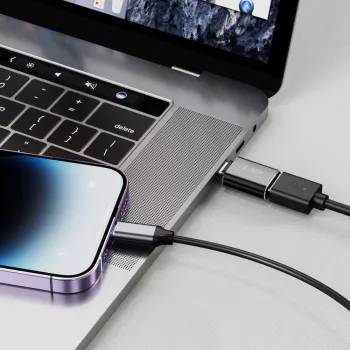 TECH-PROTECT ULTRABOOST adaptér Lightning na USB OTG černý