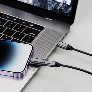 TECH-PROTECT ULTRABOOST adaptér Lightning na USB-C černý