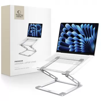 TECH-PROTECT PRODESK Univerzální stojan na notebook, stříbrný