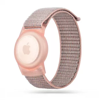 TECH-PROTECT Nylon pro děti Apple AirTag růžové