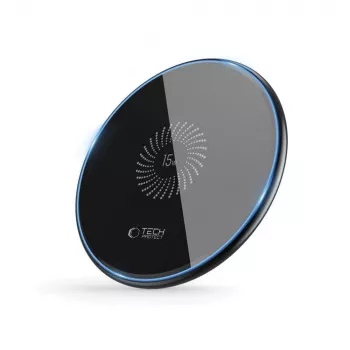 TECH-PROTECT QI15W-C1 bezdrátová nabíječka 15W černá