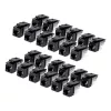 Keystone jack StarTech.com Cat6, 24 ks, RJ45 Ethernet keystone spojka, UTP Cat6 nástěnná zásuvka, 90 stupňů 110 Punch Down, černá, 10GBase-T