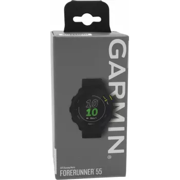 Garmin Forerunner 55 chytré hodinky se silikonovým páskem, 1,04 inch displej, černé