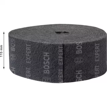 Rolka brusného rouna Bosch Expert N880 Ultra-Fine S, 115mm x 10m, šedá, pro ruční broušení