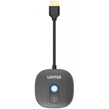 Dodatečný bezdrátový HDMI přijímač Unitek pro vysílač V1711A, černý