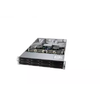 Supermicro SYS-620U-TNR 2U rackmount serverová platforma, Dual Socket LGA4189, 24x 2,5 inch Hot-Swap NVMe/SATA/SAS, 2x 10GbE, 2000W redundantní Titanium