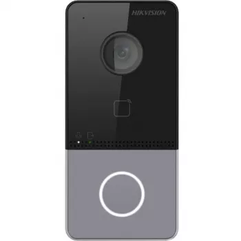 Hikvision DS-KV6113-PE1(C) videotelefon s 2 MP kamerou, PoE, čtečkou karet Mifare, IP65, IK08, černý